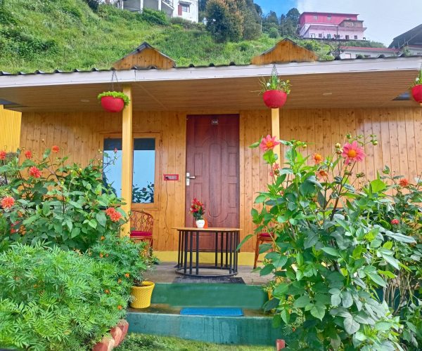 luxury wooden cottages in kanatal